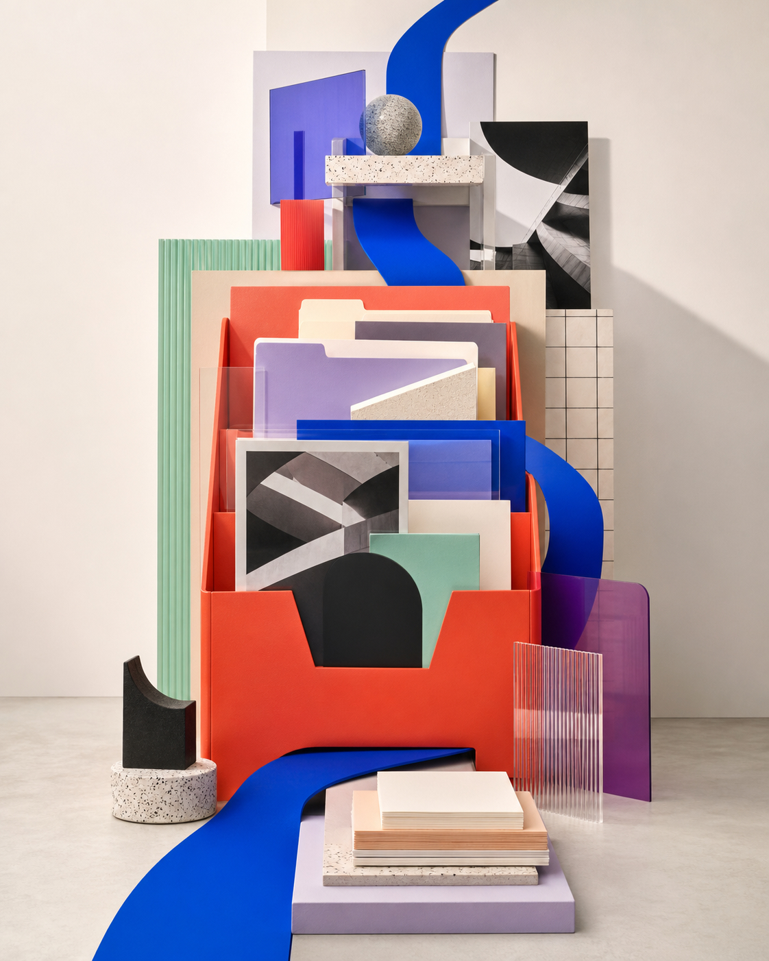 An organized world of folders, documents, photographs, and creative work